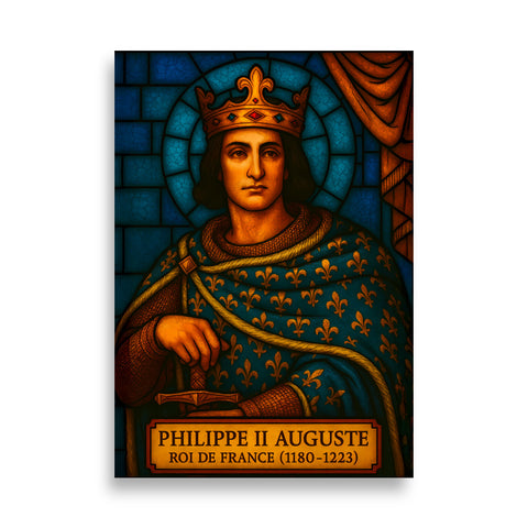 Affiche - Philippe II Auguste 70 × 100 cm