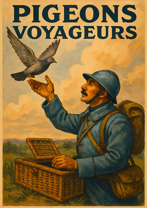 Affiche - Pigeons Voyageurs 21 × 30 cm
