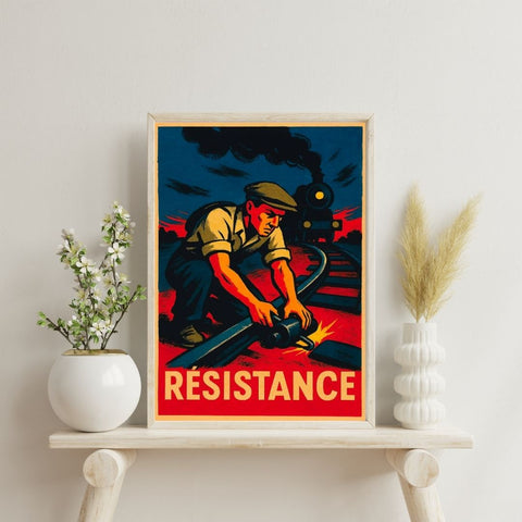 Affiche - Résistants Cheminots