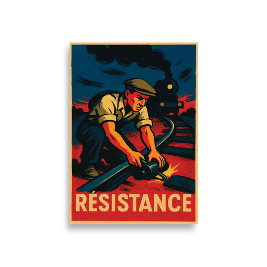 Affiche - Résistants Cheminots A1 (59.4×84.1 cm)