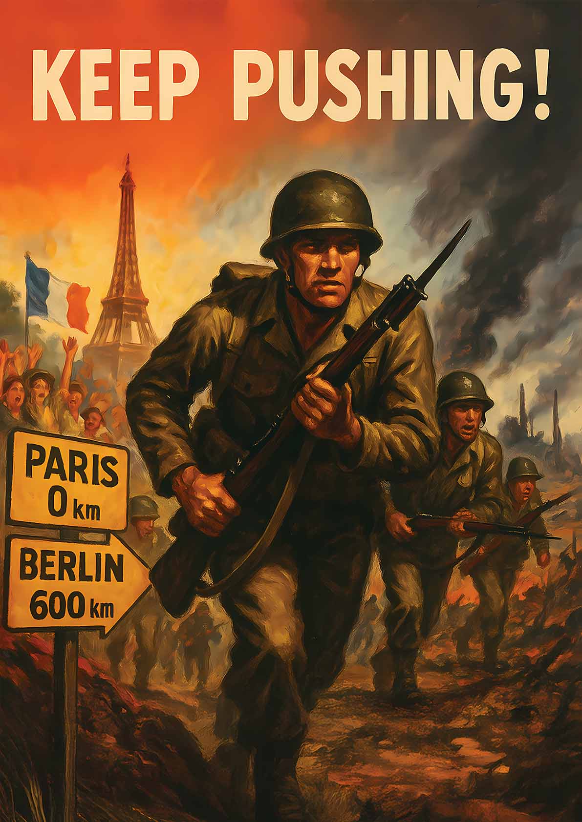 Affiche - Road to Berlin 21 × 30 cm