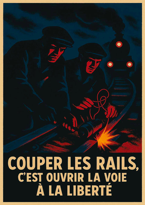Affiche - Saboteurs de la Résistance Française 21 × 30 cm