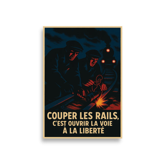 Affiche - Saboteurs de la Résistance Française A1 (59.4×84.1 cm)