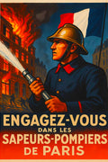 Affiche - Sapeurs-Pompiers de Paris 21 × 30 cm