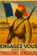 Affiche - Tirailleurs Sénégalais 21 × 30 cm
