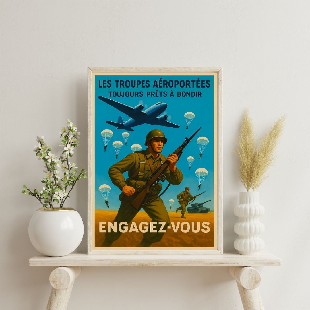 Affiche - Troupes Aéroportées
