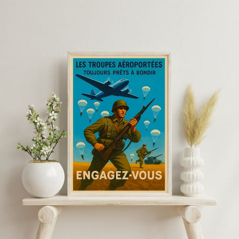 Affiche - Troupes Aéroportées