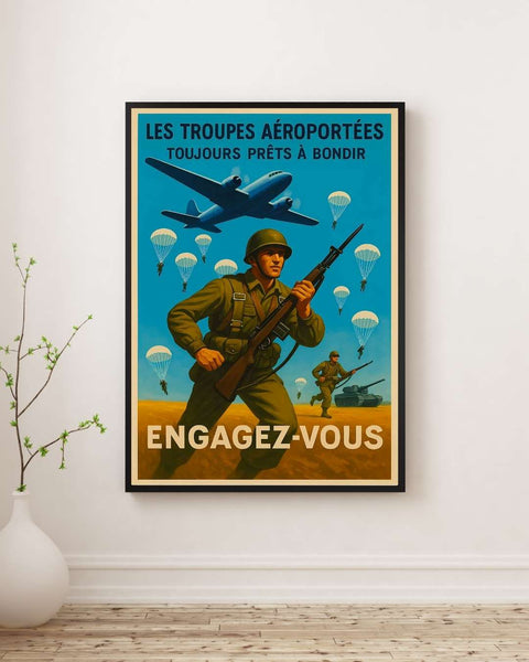 Affiche - Troupes Aéroportées