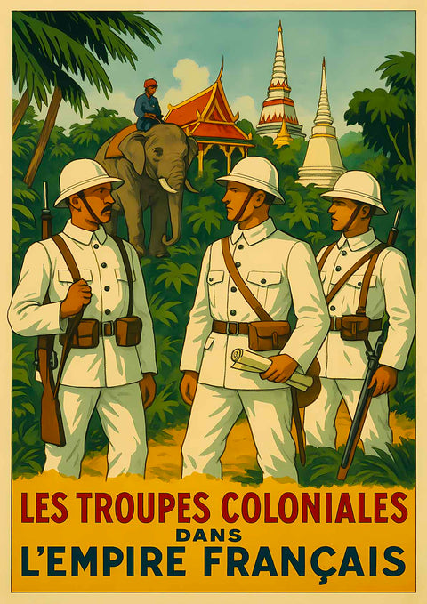 Affiche - Troupes Coloniales 21 × 30 cm