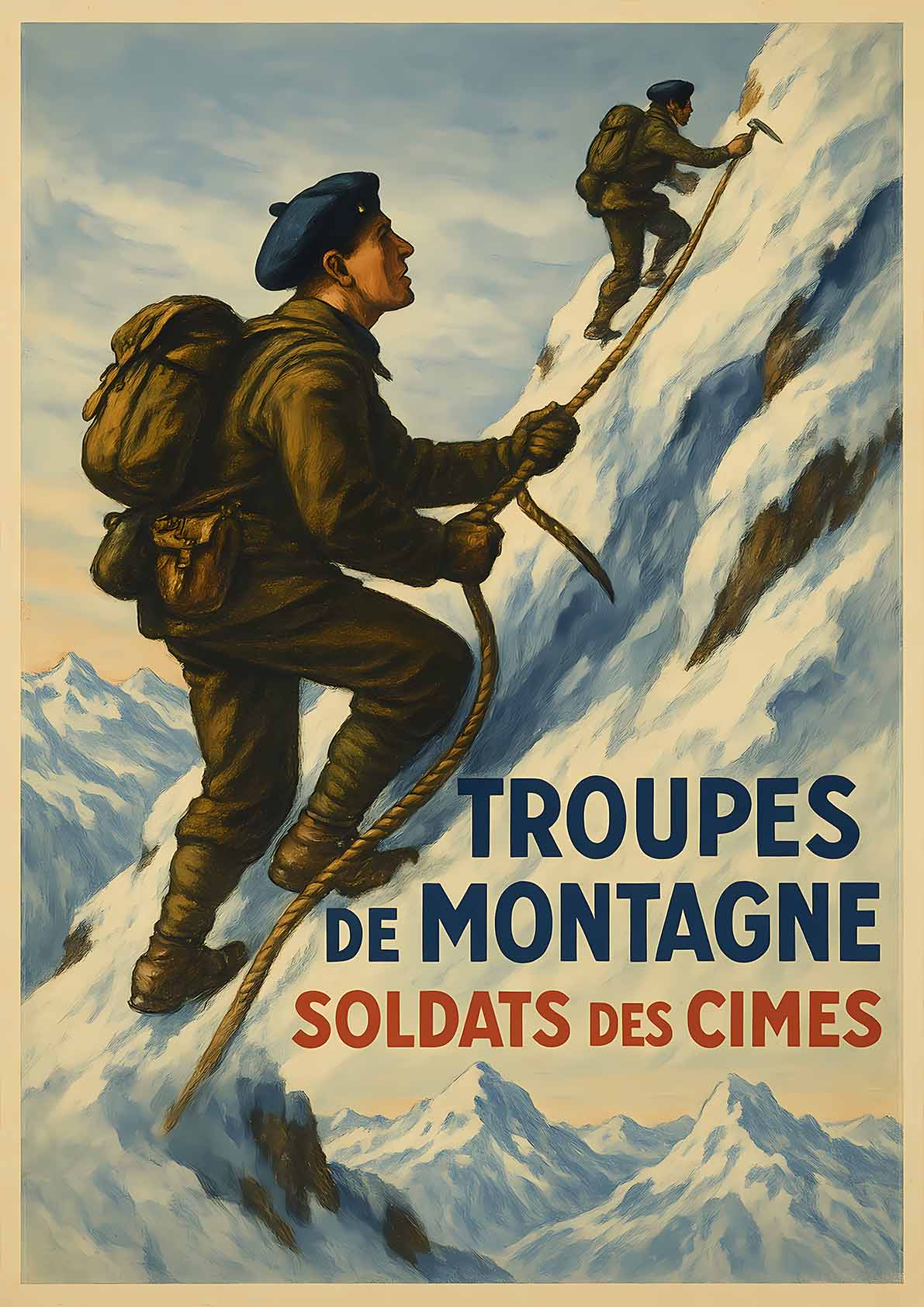Affiche - Troupes de Montagne 21 × 30 cm