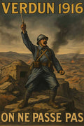 Affiche - Verdun 1916 21 × 30 cm