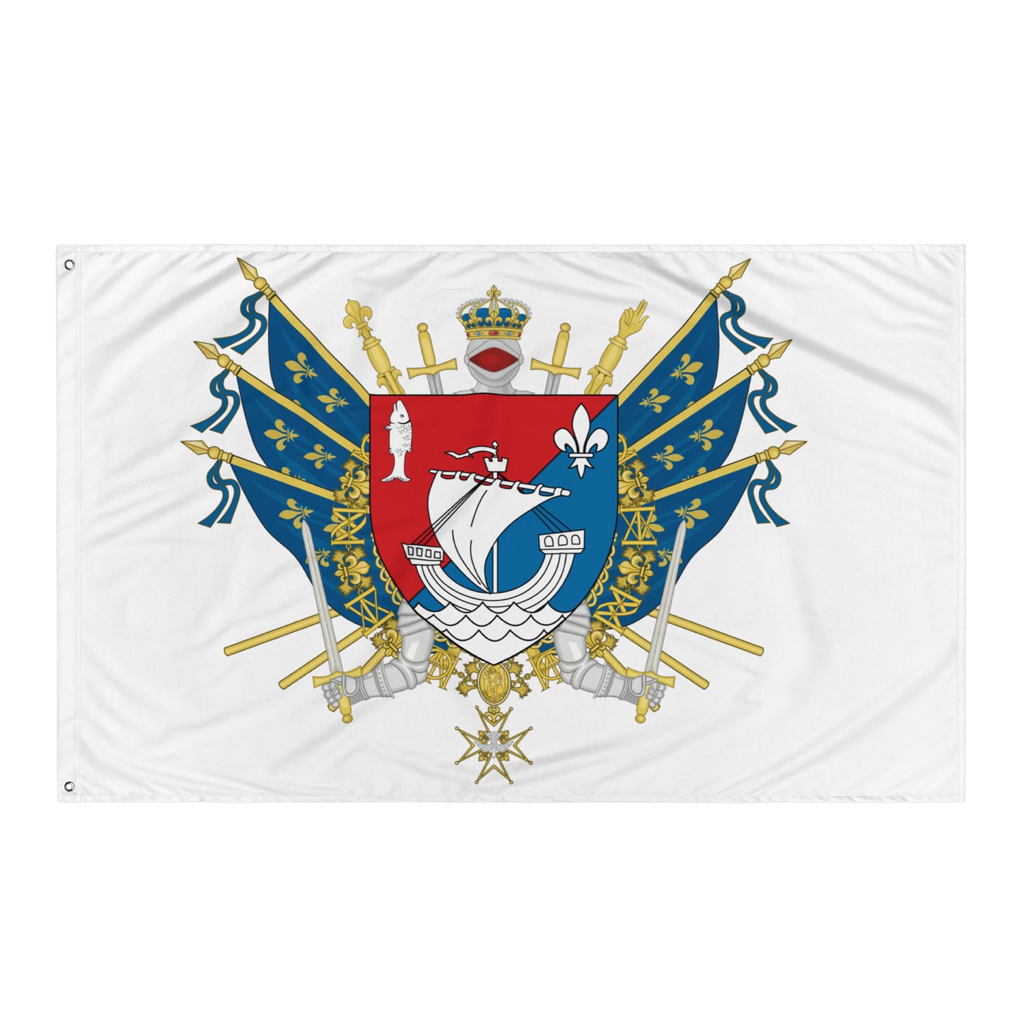 Drapeau - Blason de Boulogne-Billancourt