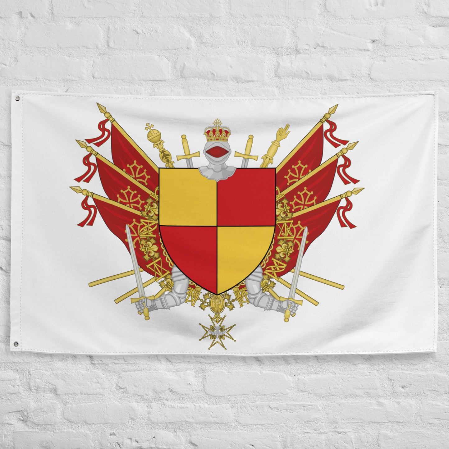 Drapeau - Blason de Tarbes