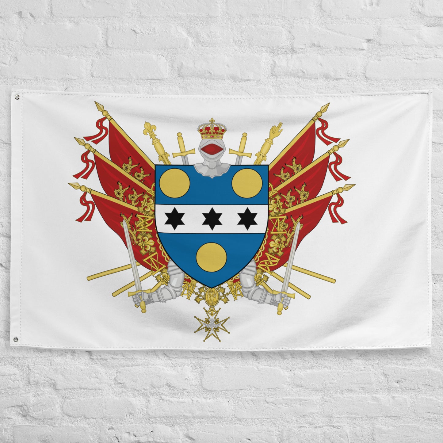 Drapeau - Blason de Cherbourg