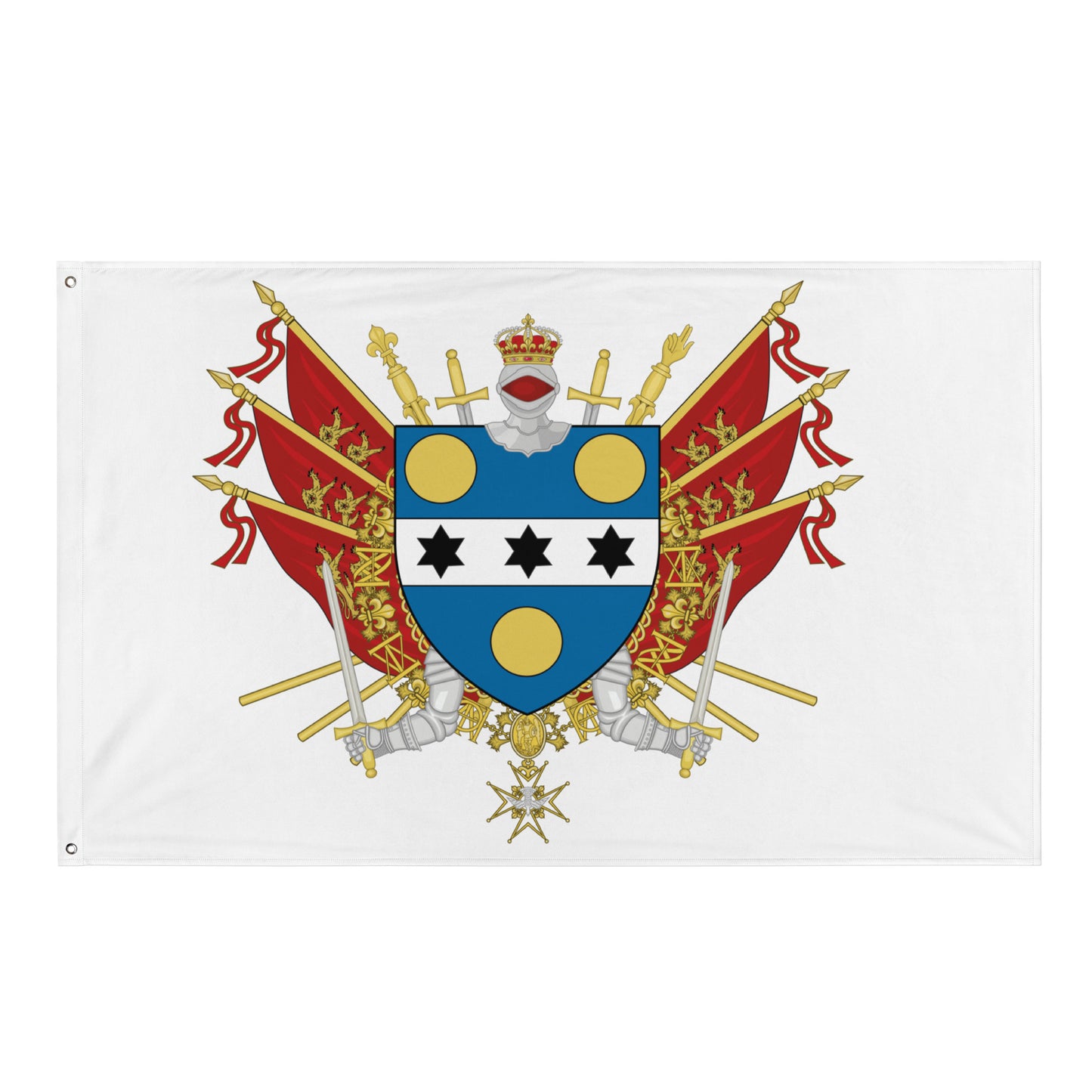 Drapeau - Blason de Cherbourg