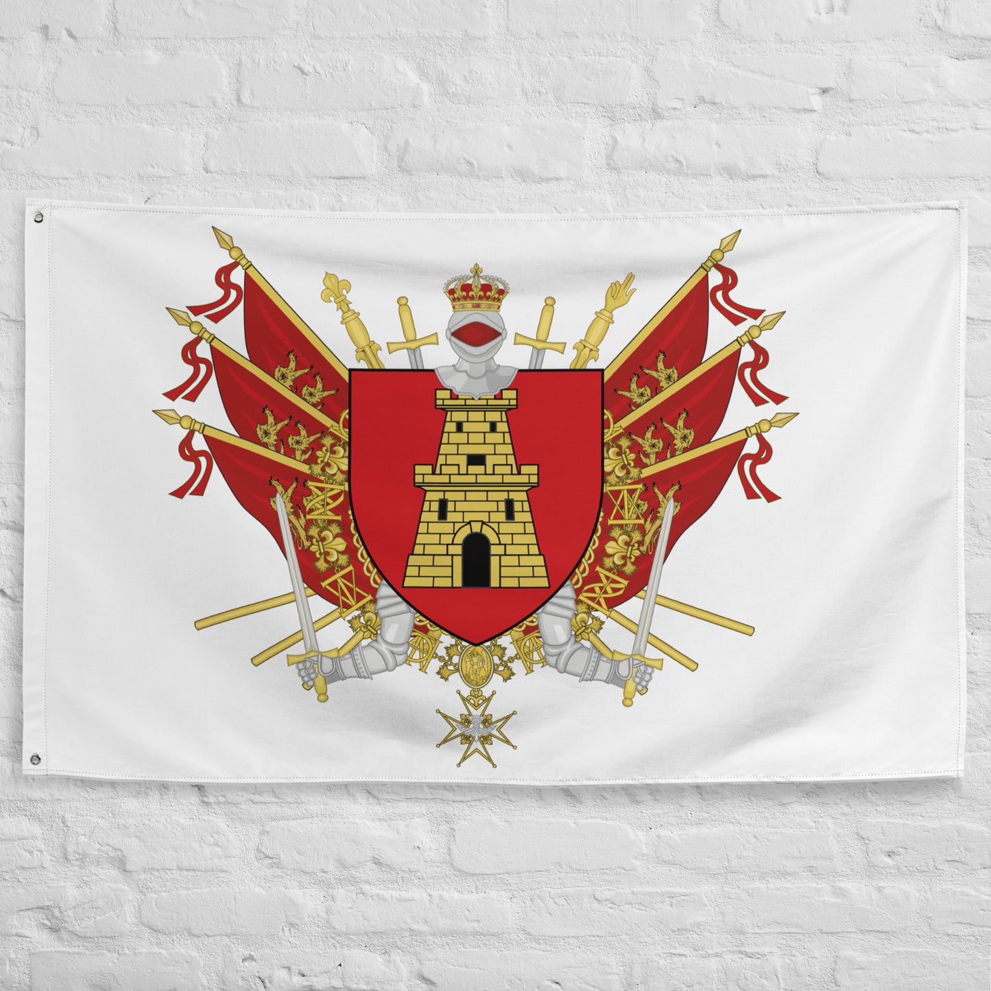 Drapeau - Blason de Caen