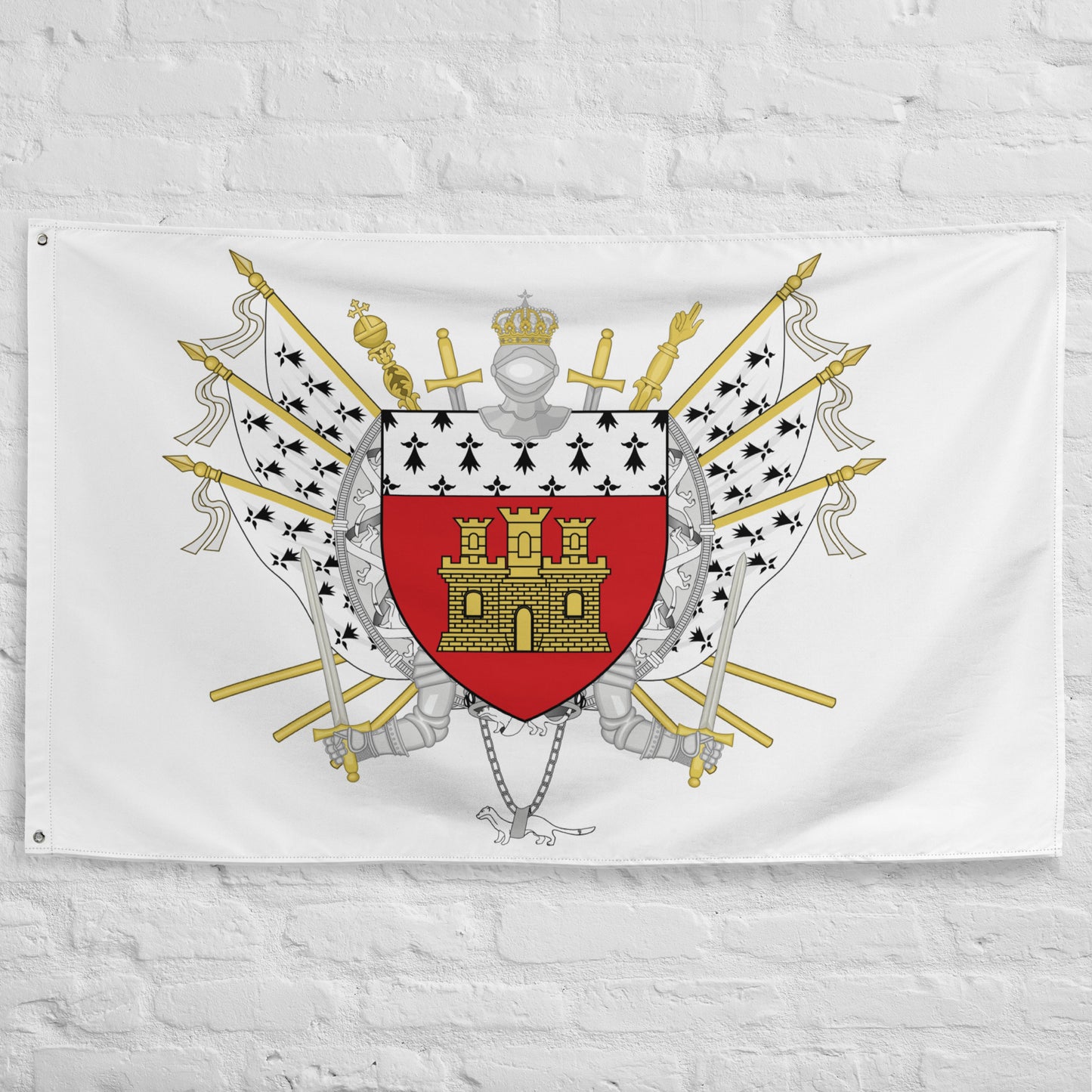 Drapeau - Blason de Dinan