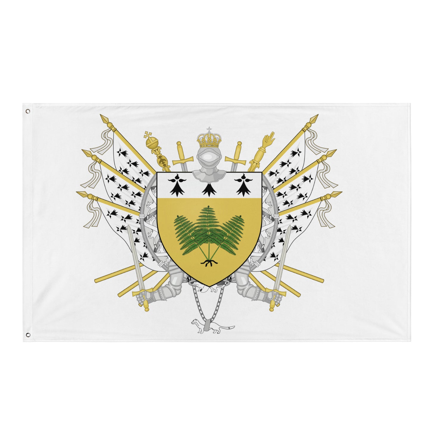 Drapeau - Blason de Fougères