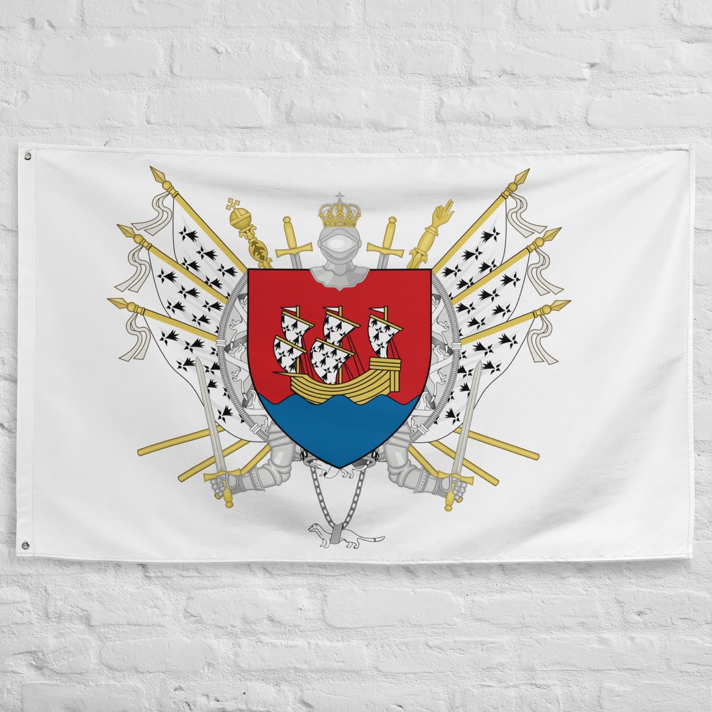 Drapeau - Blason de Morlaix