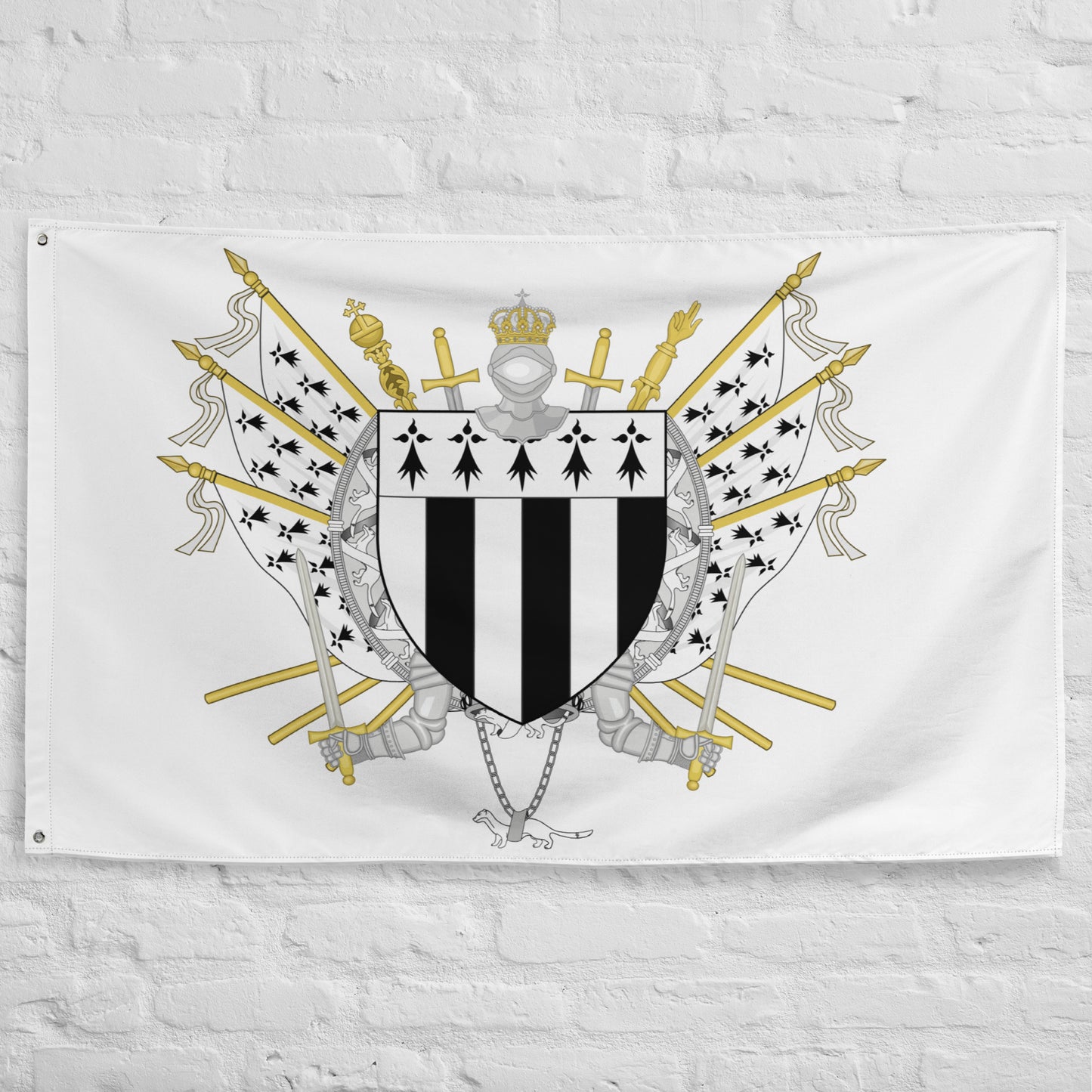 Drapeau - Blason de Rennes