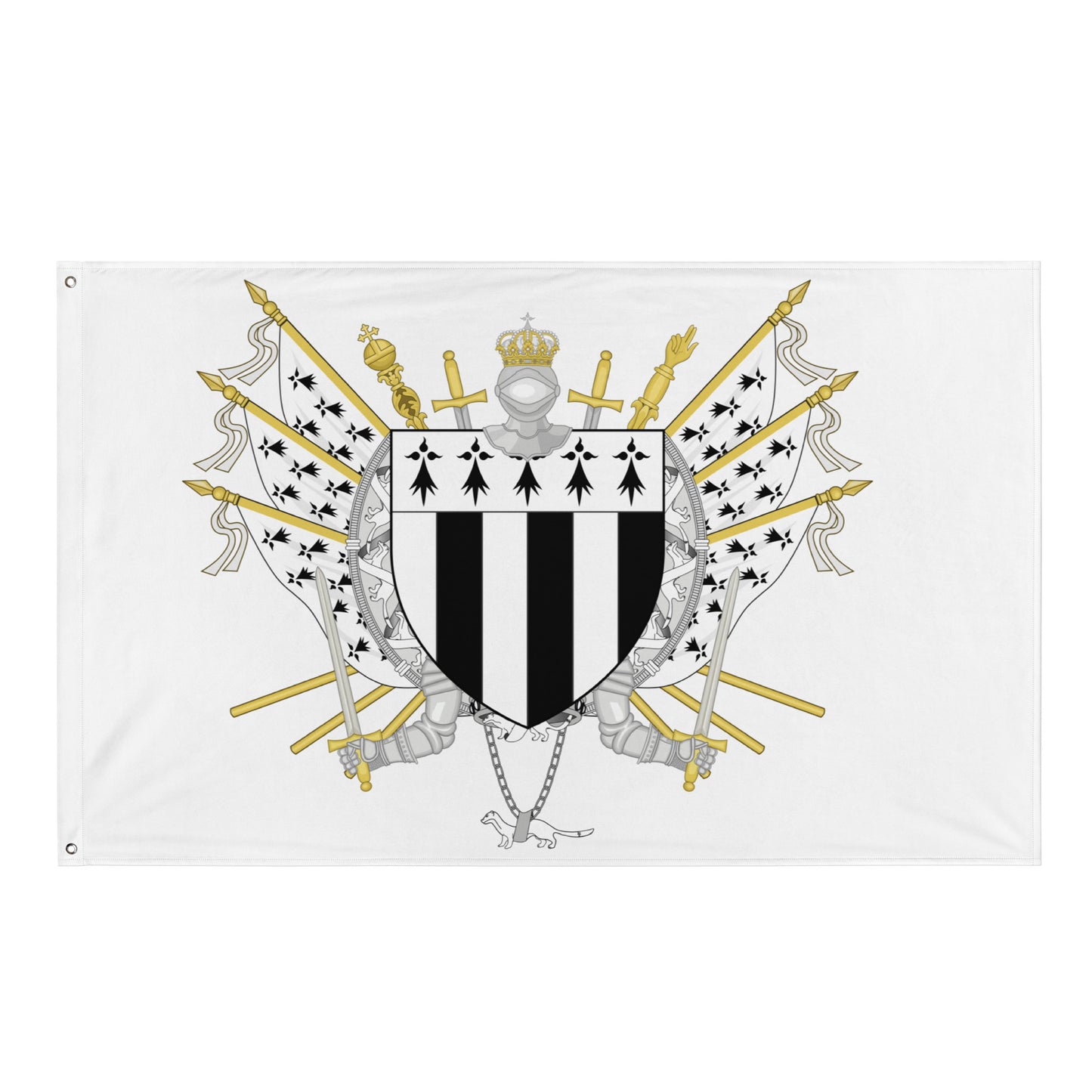 Drapeau - Blason de Rennes