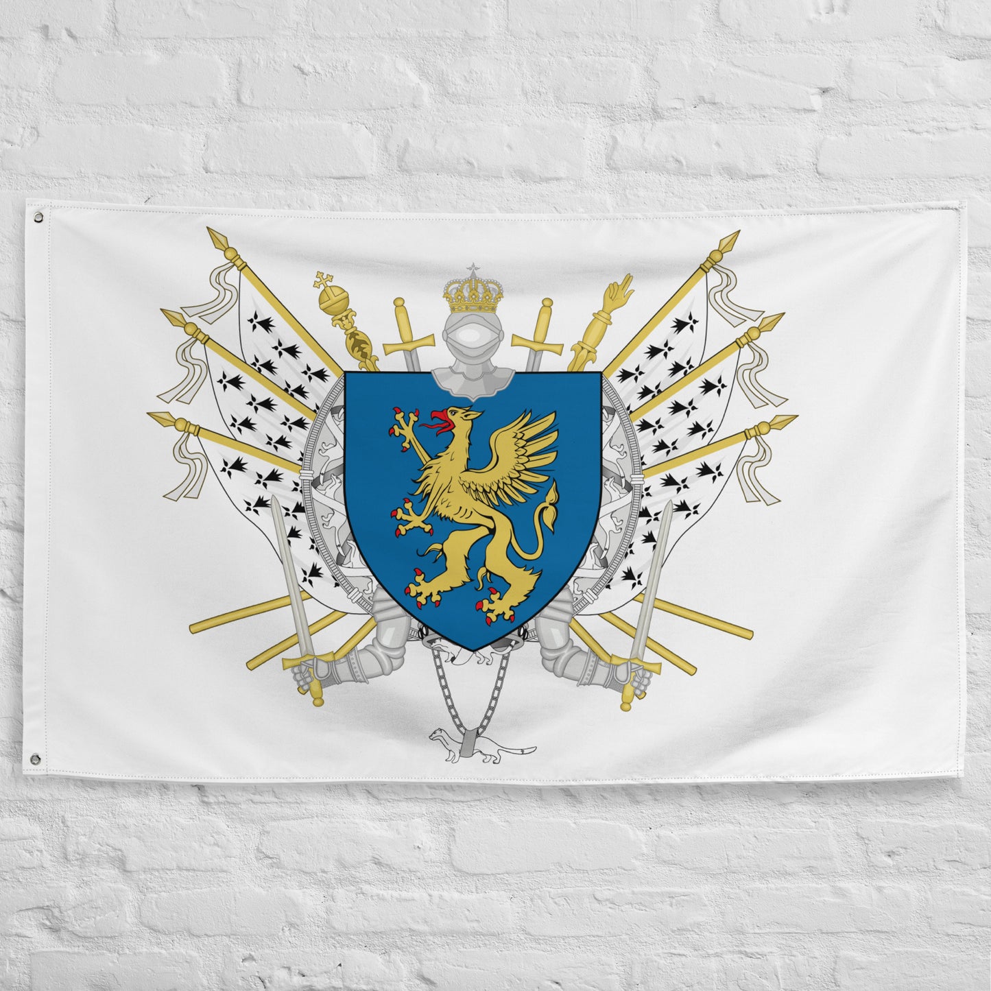 Drapeau - Blason de Saint-Brieuc