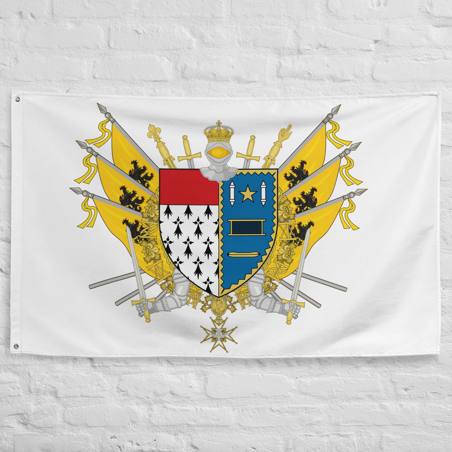 Drapeau - Blason de Roubaix