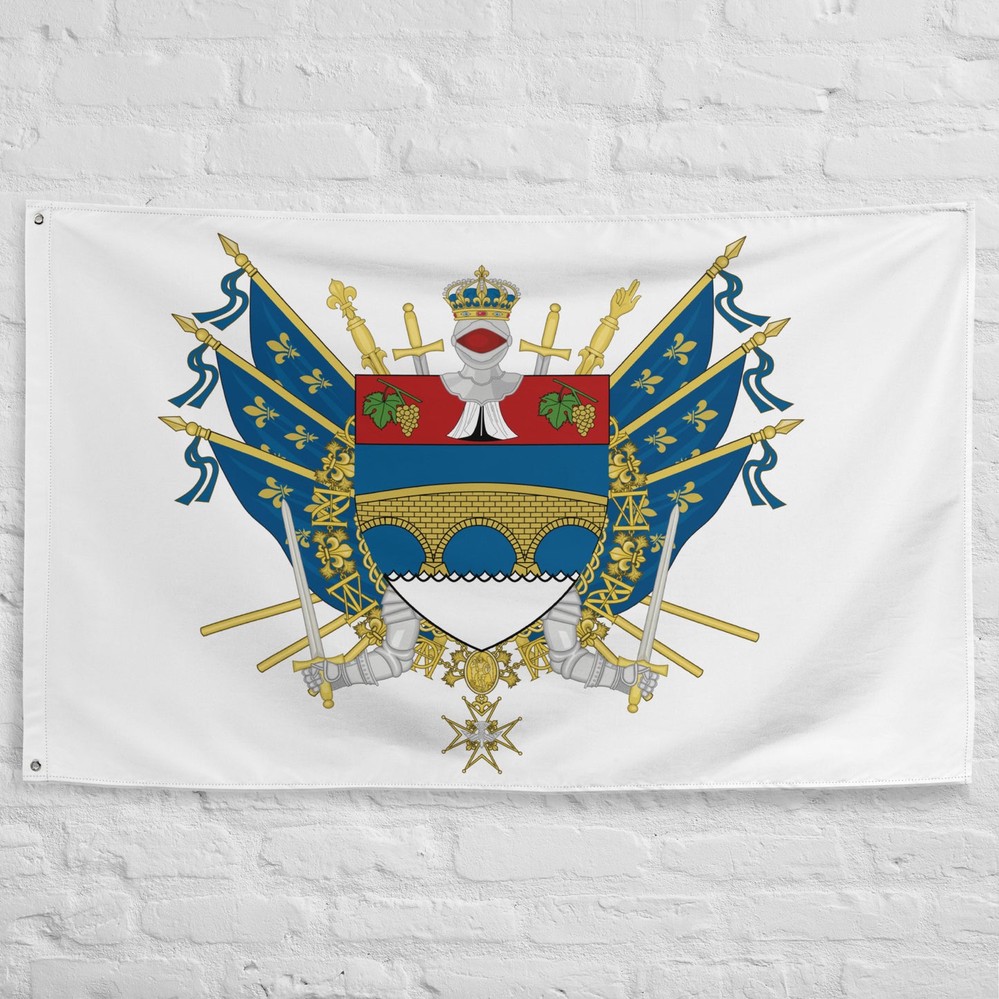 Drapeau - Blason de Courbevoie