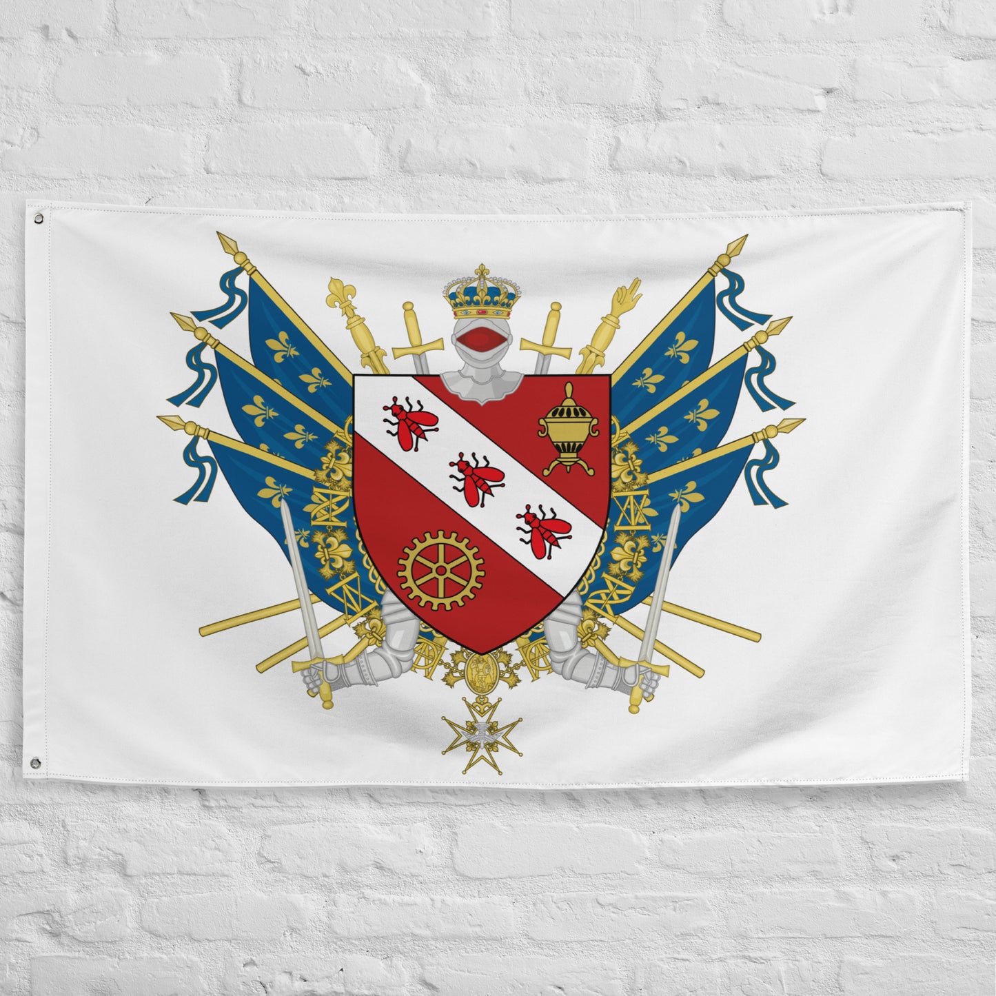 Drapeau - Blason de Levallois-Perret