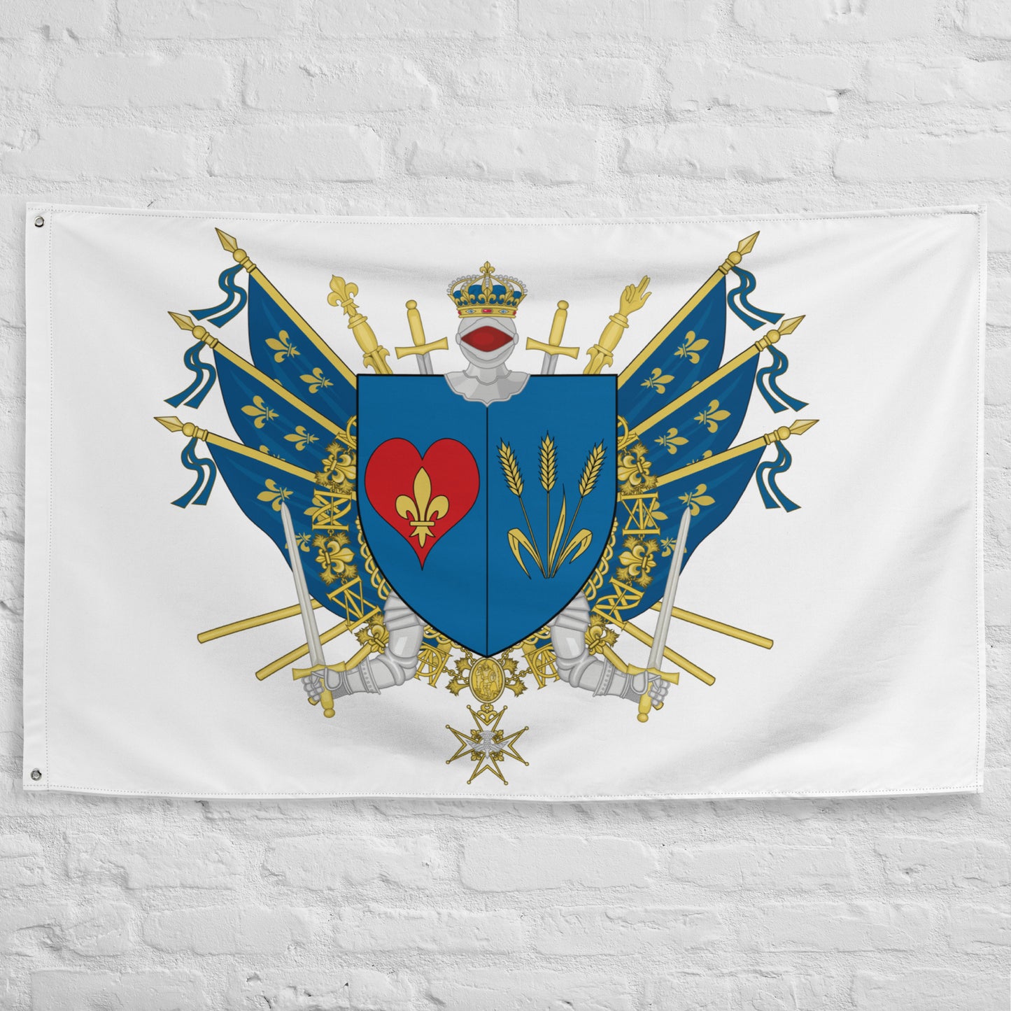 Drapeau - Blason de Corbeil-Essonnes