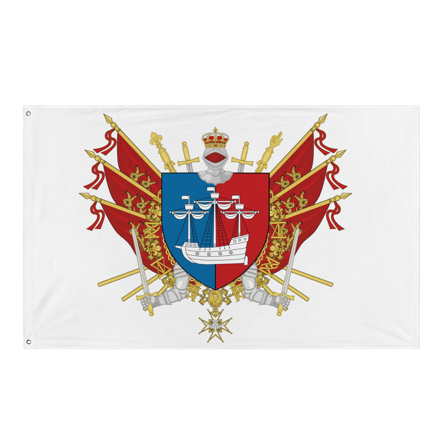 Drapeau - Blason de Dieppe