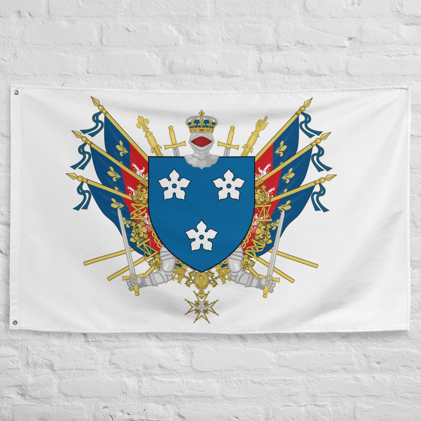 Drapeau - Blason de Saint-Priest