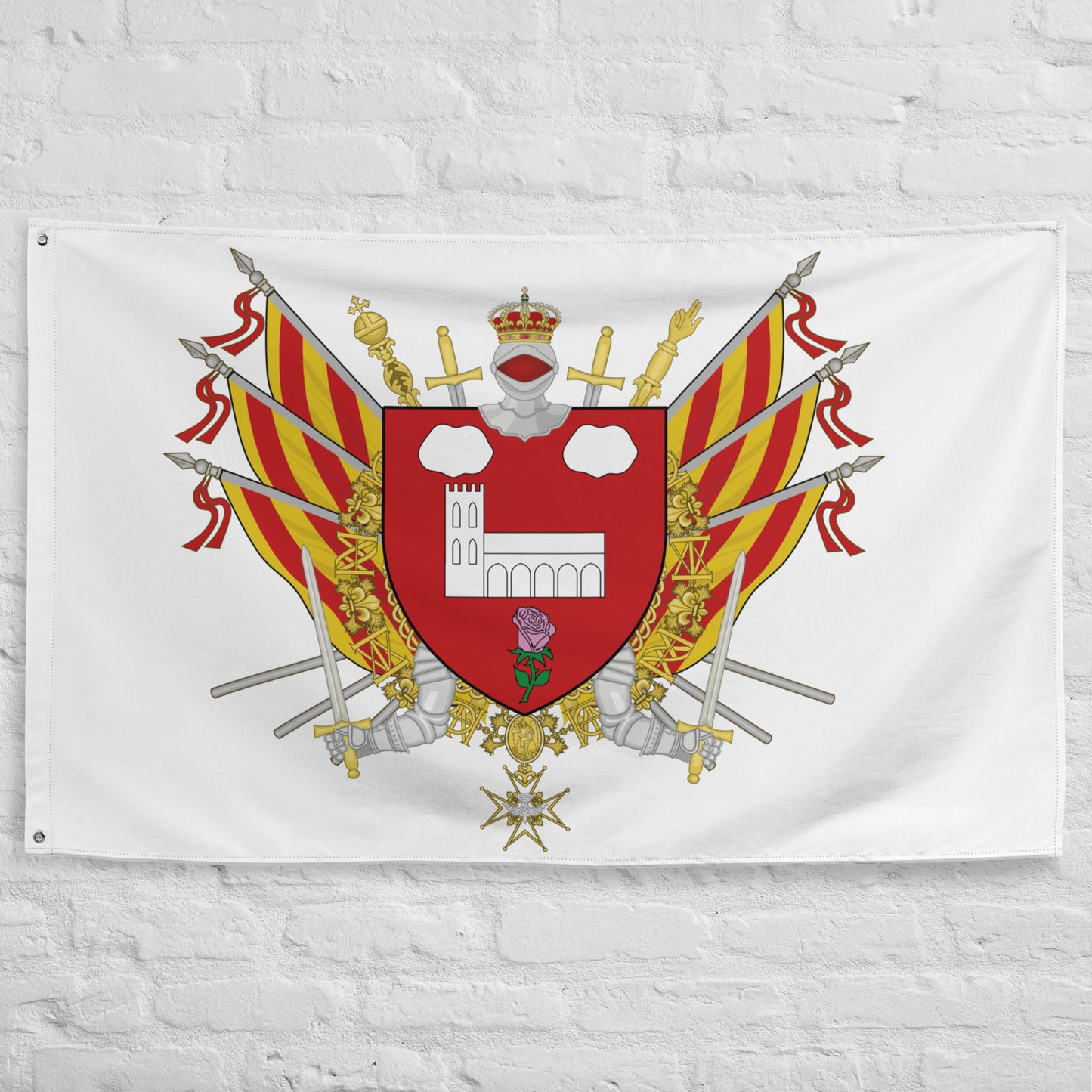 Drapeau - Blason de Saint-Estève