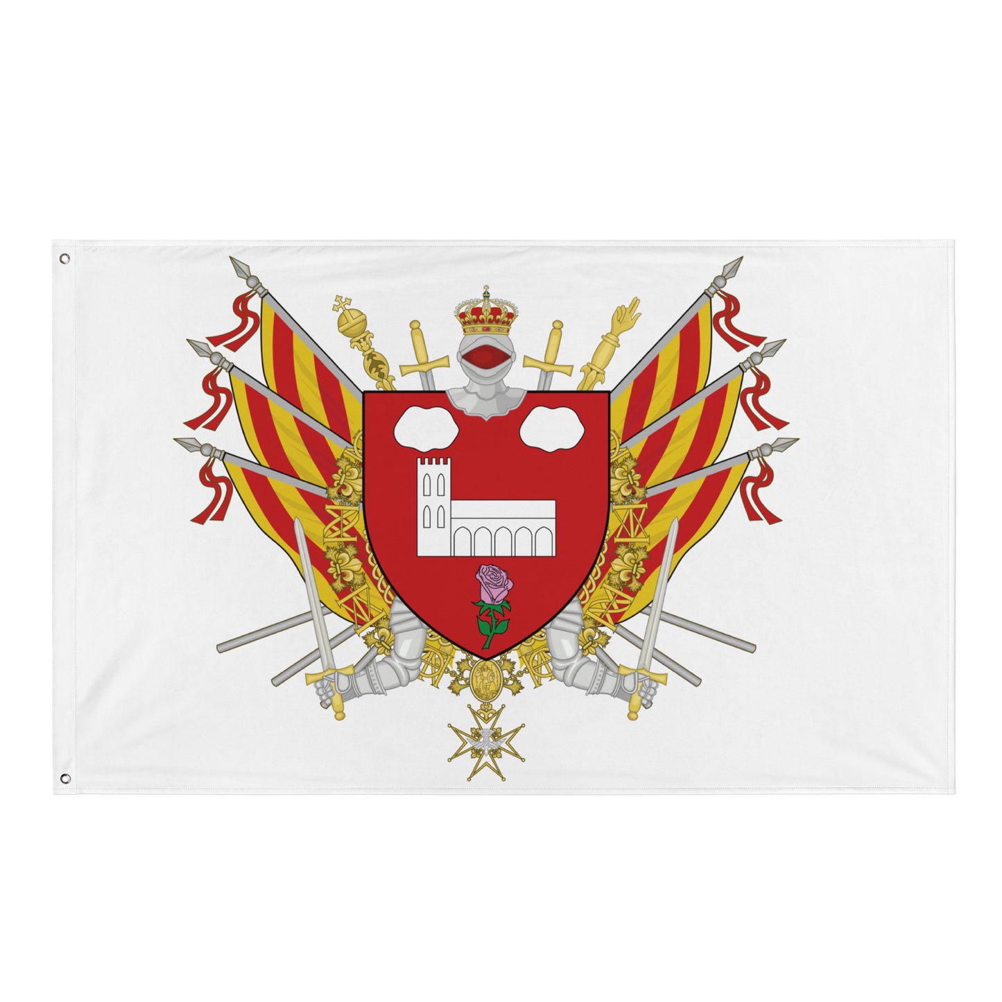 Drapeau - Blason de Saint-Estève