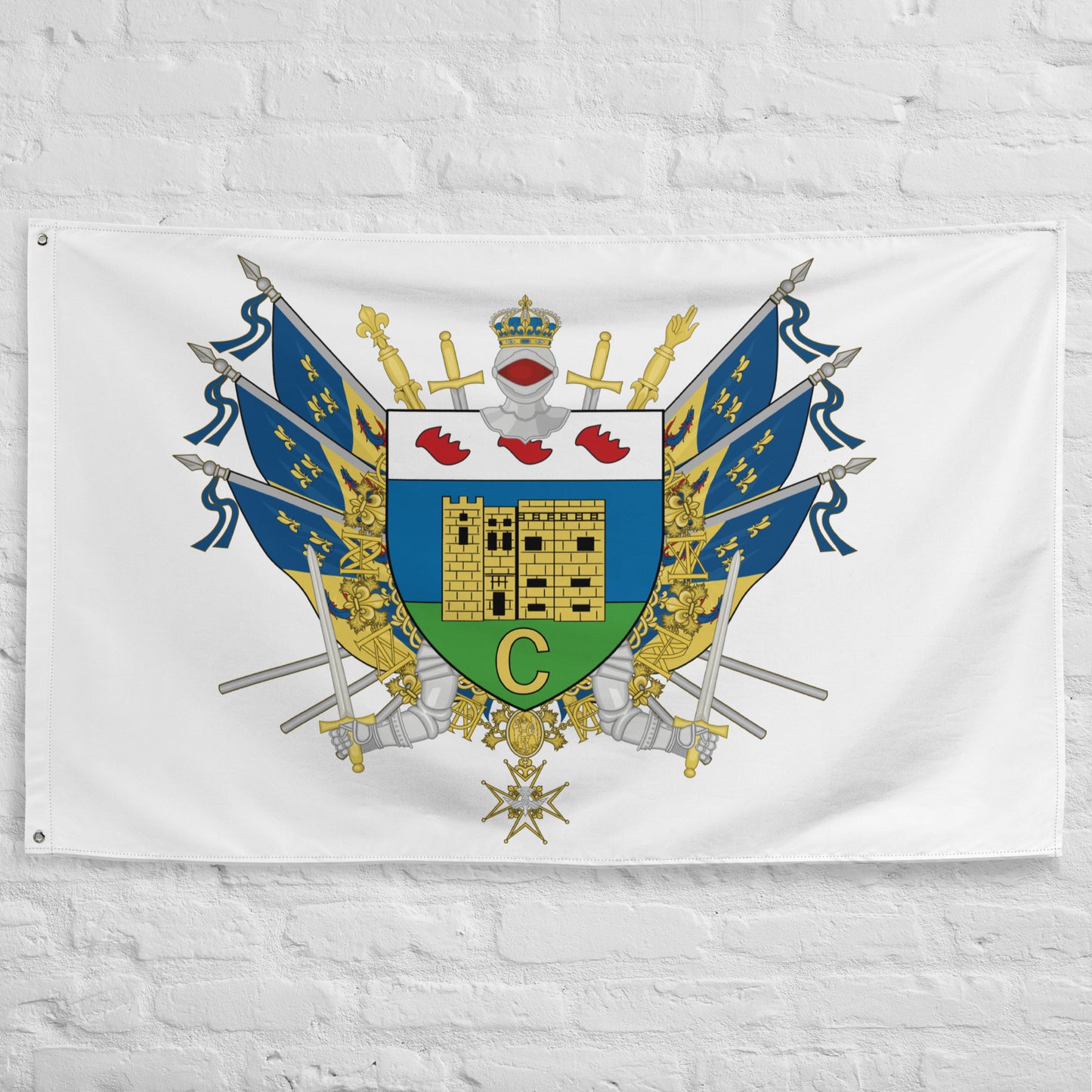 Drapeau - Blason de Crest