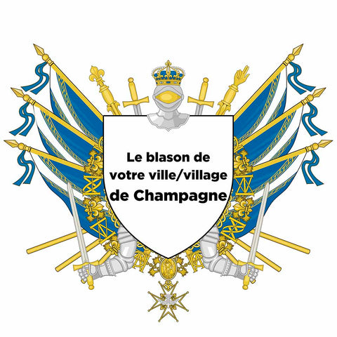 Blason personnalisé de votre ville ou village sur nos drapeaux