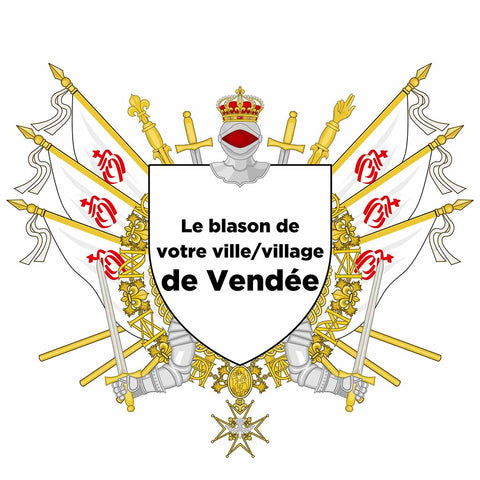 Blason personnalisé de votre ville ou village sur nos drapeaux
