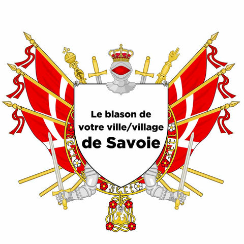 Blason personnalisé de votre ville ou village sur nos drapeaux