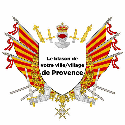 Blason personnalisé de votre ville ou village sur nos drapeaux