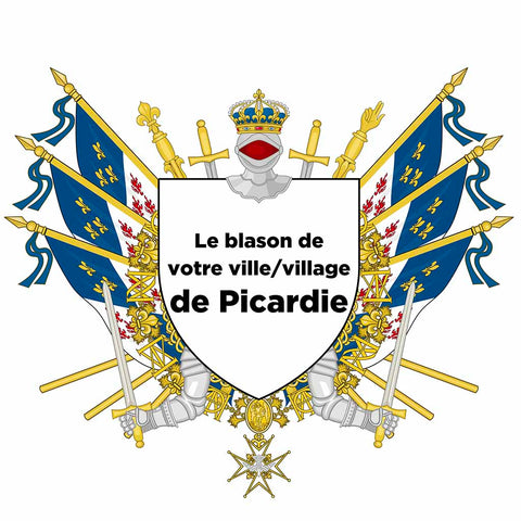 Blason personnalisé de votre ville ou village sur nos drapeaux