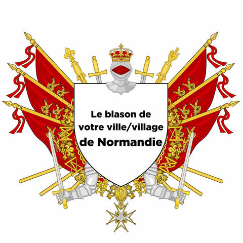 Blason personnalisé de votre ville ou village sur nos drapeaux