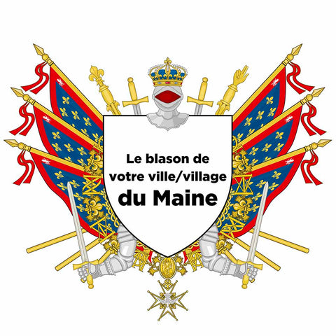Blason personnalisé de votre ville ou village sur nos drapeaux