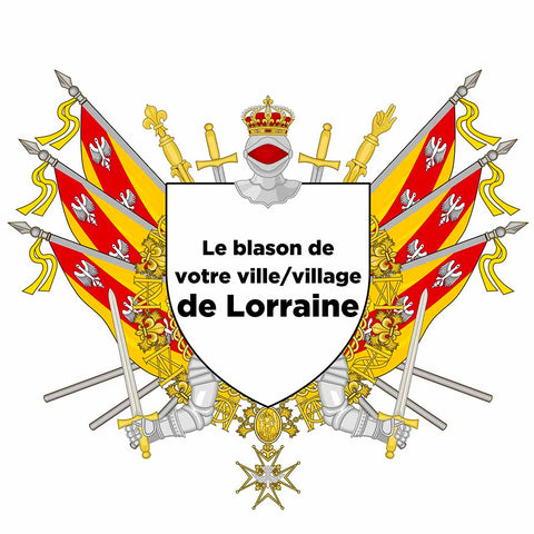 Blason personnalisé de votre ville ou village sur nos drapeaux