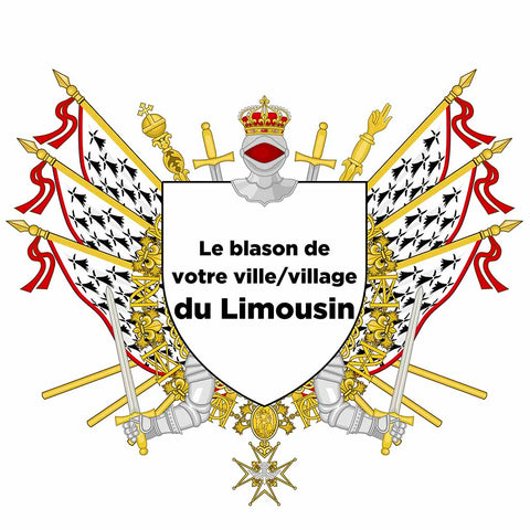 Blason personnalisé de votre ville ou village sur nos drapeaux