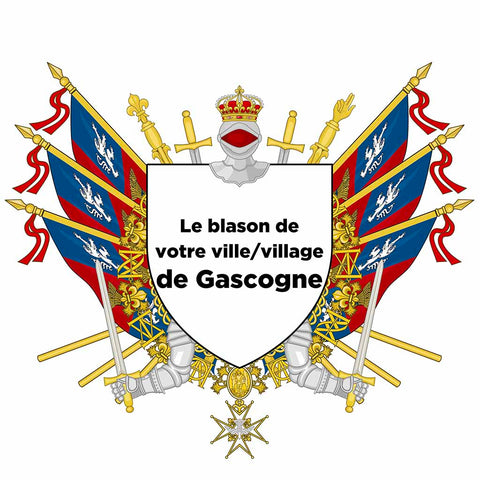 Blason personnalisé de votre ville ou village sur nos drapeaux