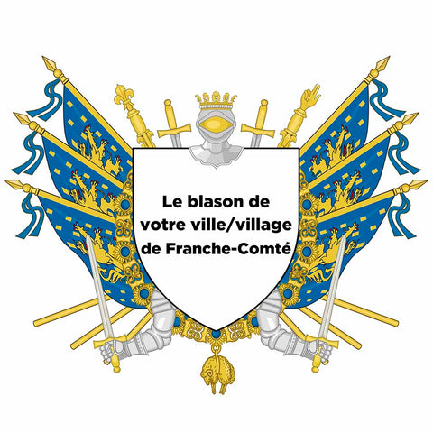 Blason personnalisé de votre ville ou village sur nos drapeaux