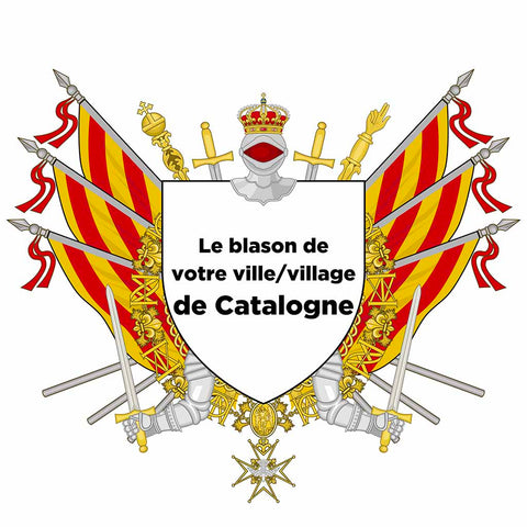 Blason personnalisé de votre ville ou village sur nos drapeaux