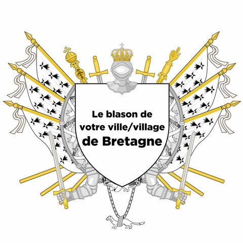 Blason personnalisé de votre ville ou village sur nos drapeaux