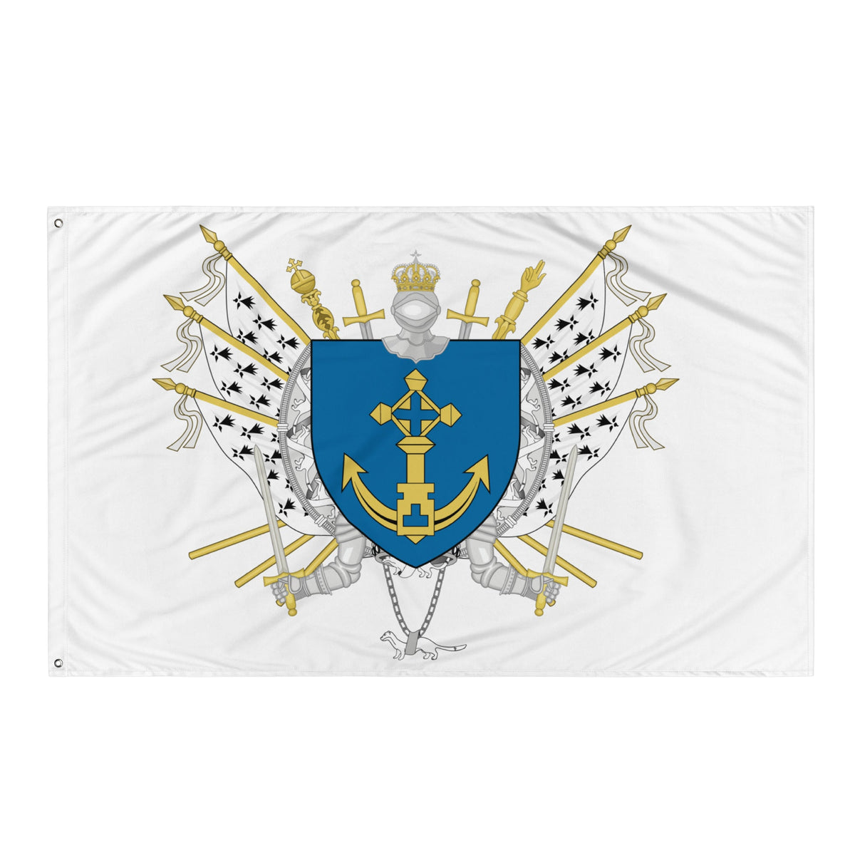 Drapeau et armoiries de la Suisse 90 x 150 cm - Maison Drapeau et armoiries de la Suisse 90 x 150 cm - Maison