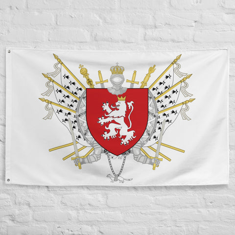 Drapeau - Blason de Vitré (personnalisation)